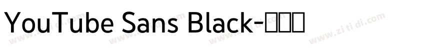 YouTube Sans Black字体转换 YouTube Sans Black字体转换